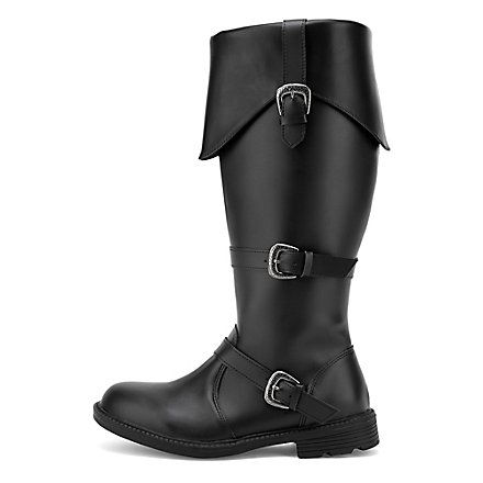 Piratenstiefel Deluxe Herren schwarz 