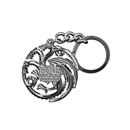 Porte-clés Targaryen argenté