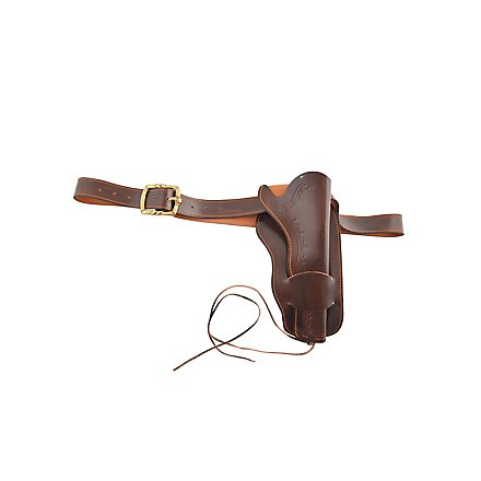 Premium gun belt walnut brown