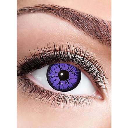 Purple Witch contact lens with diopters