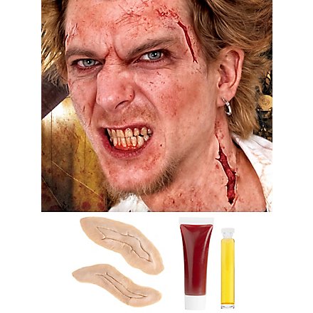 Rage Wunde Latexapplikation