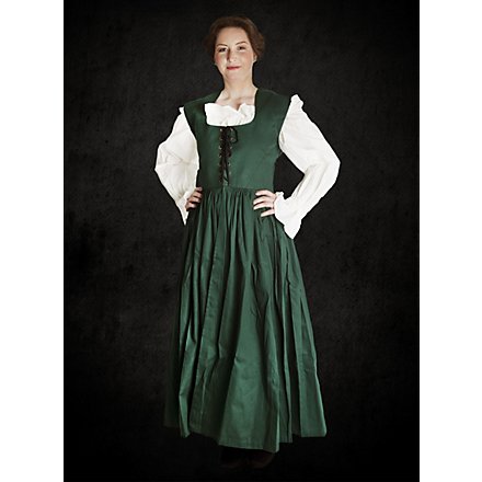 Rustic Sleeveless Dress Green & Violet - andracor.com
