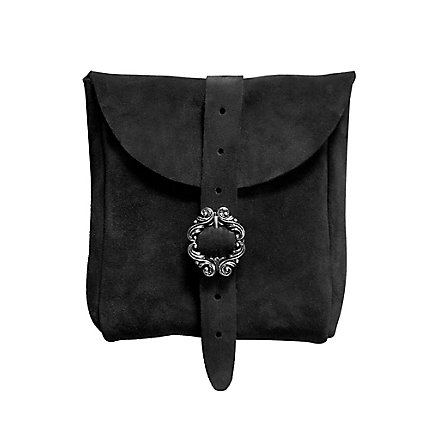 Sacoche de ceinture en daim noir