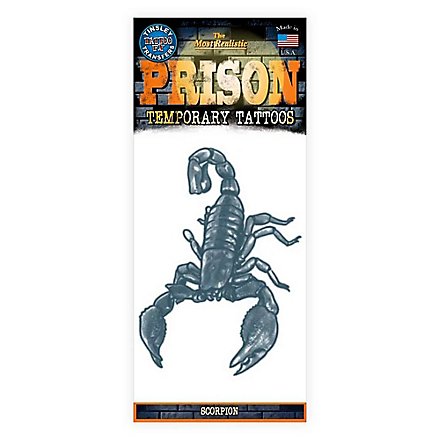 Scorpion Temporary Prison Tattoo