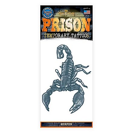 Scorpione prigione tatuaggio adesivo