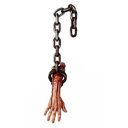 Severed Arm in Chain Halloween Decoration