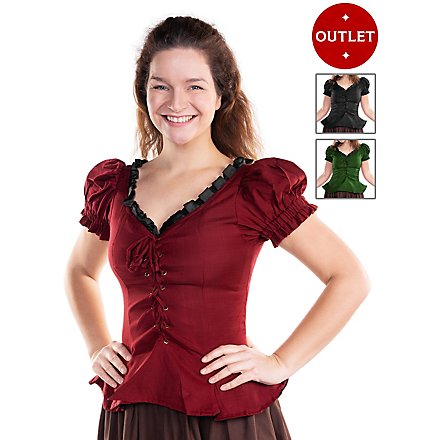 Short sleeve medieval blouse - Kristin