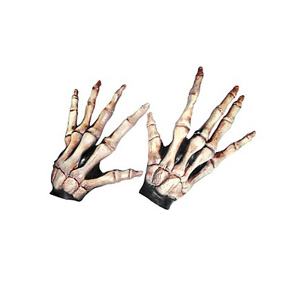 Skeleton Hands long fingers bone made of latex