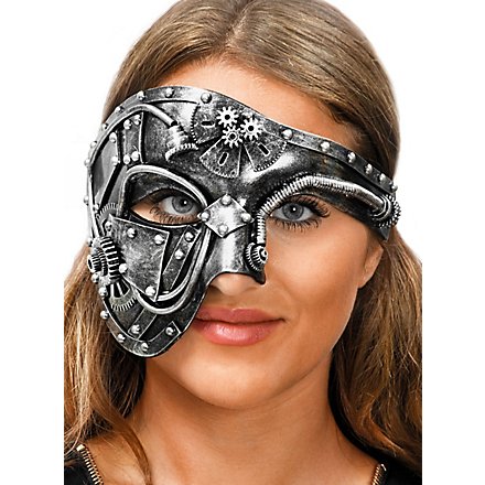 Steampunk mezza maschera robot