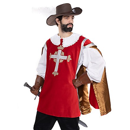Tabard de mousquetaire rouge