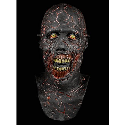 The Walking Dead masque de zombie carbonisé en latex