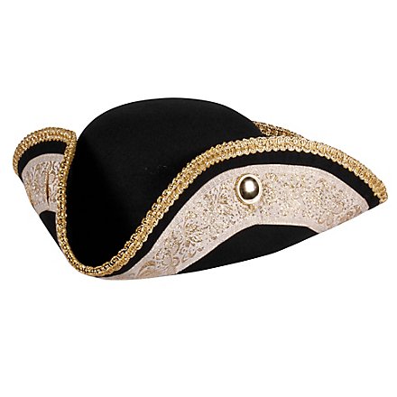 Tricorn hat with golden border - andracor.com