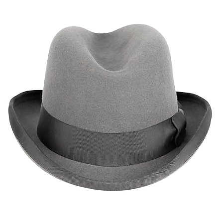 Trilby Hat – Grey Wool Felt “Winston”