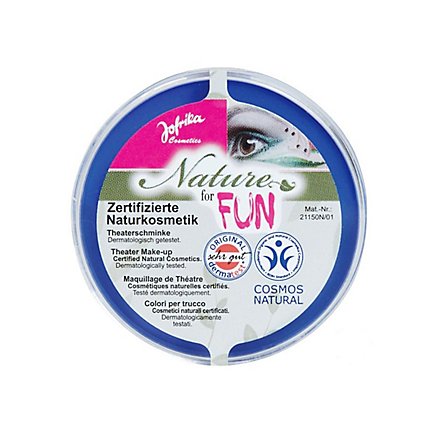 Trucco naturale blu