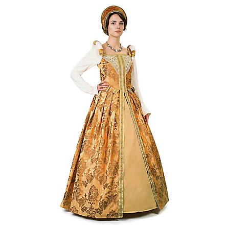 Renaissance Dress - Tudor, amber - andracor.com