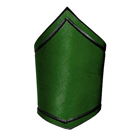 Unterarmreif aus Leder grün 