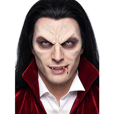 Vampirmaske, geschminkt zum Ankleben aus Latex