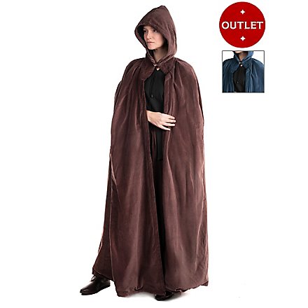 Velvet hooded cloak