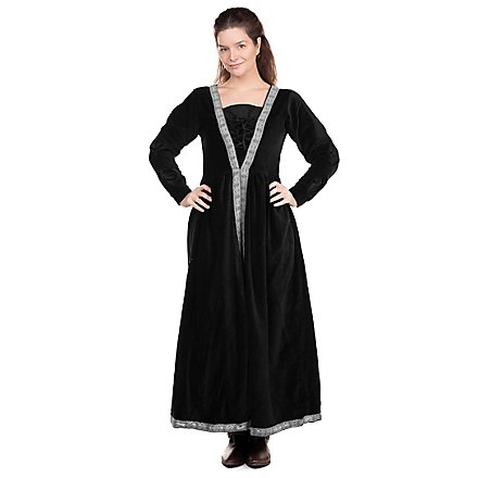 Vestido Medieval de Terciopelo con Cenefa - Ophelia