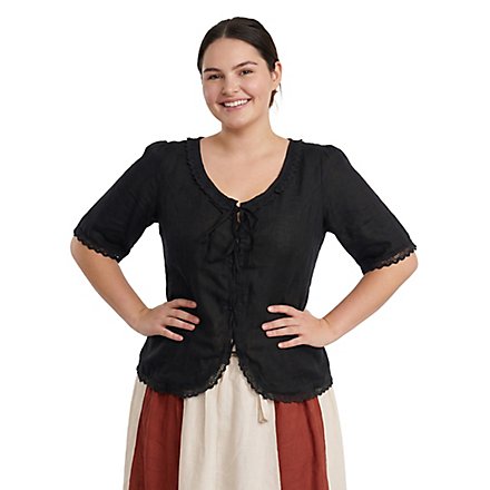 Vêtement médiéval avec dentelle - Sara