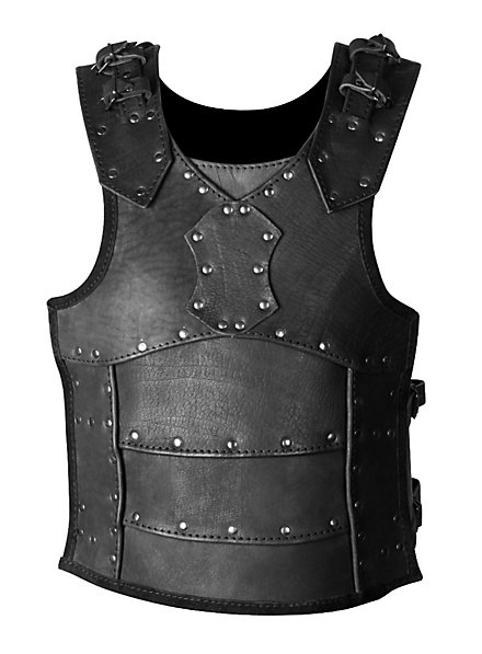 Armatura in pelle - da combattimento, nera