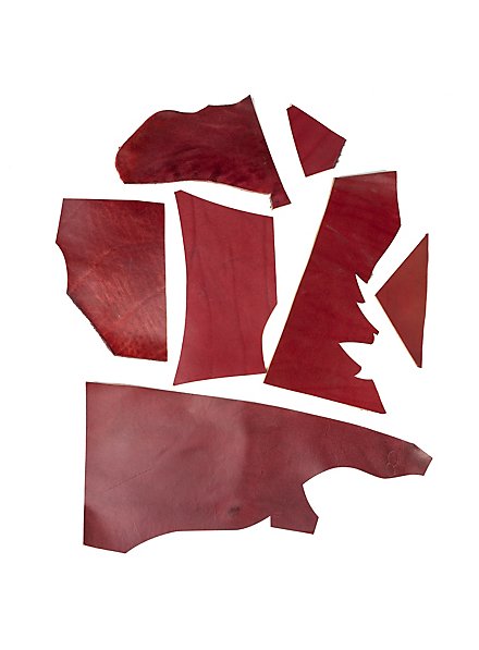 Armour grade leather remains - red