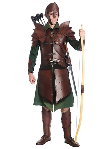 Armure en cuir, ensemble complet - Guerrier elfe