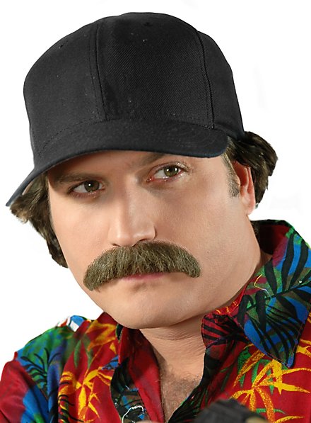 Barba di capelli veri da detective privato di Malibu