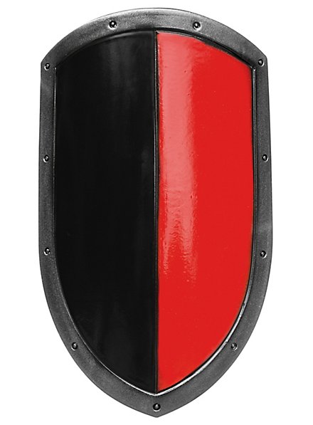 Beginner's kite shield black/red 60x36cm