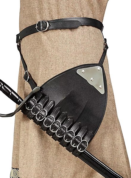 Belt with multi strapped right handed sword hanger 