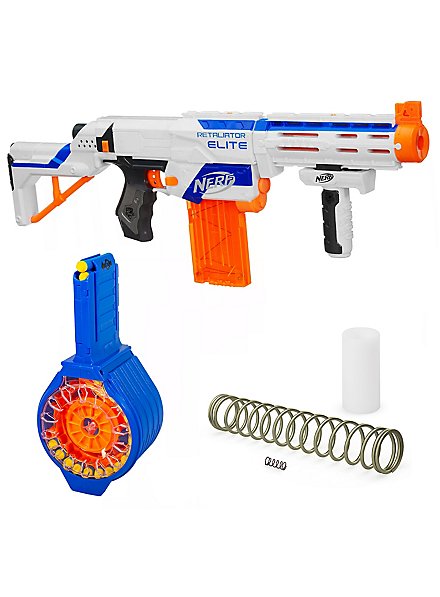 Blasterparts - Tuning-Mega-Pack suitable for NERF Retaliator, incl. 30 Darts Drum Magazine, Tuning-Spring & Blaster