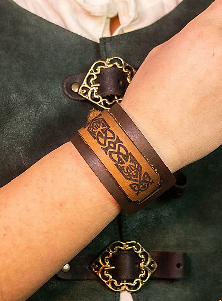 Brazalete Medieval De Cuero - Olwe