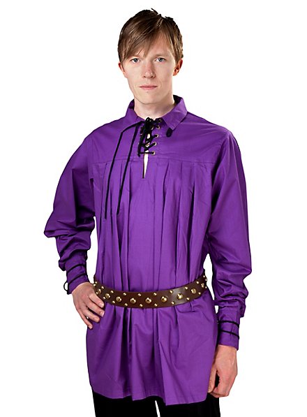 Camicia medievale - Carlo, viola