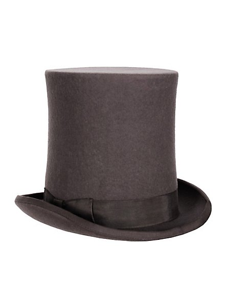 Cappello a cilindro extra alto grigio