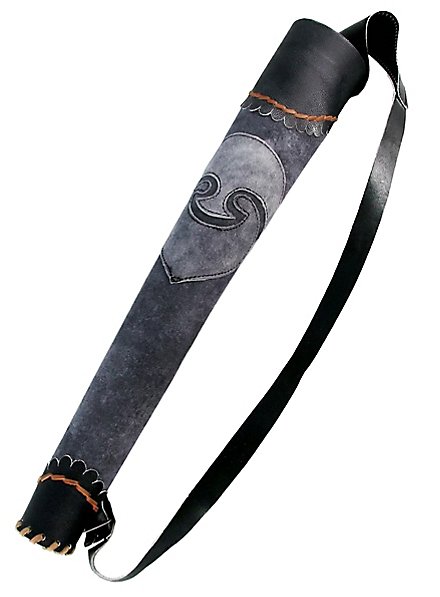 Carquois d'archer gris et noir