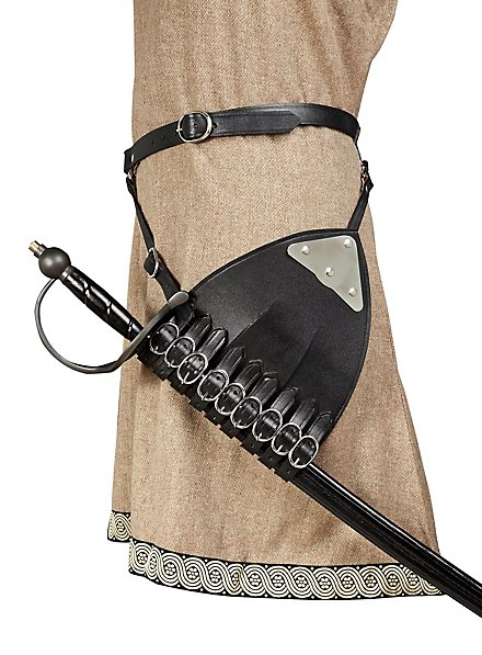 Ceinture avec brides porte-épée pour droitier
