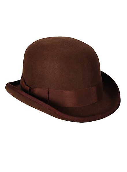 Chapeau melon marron