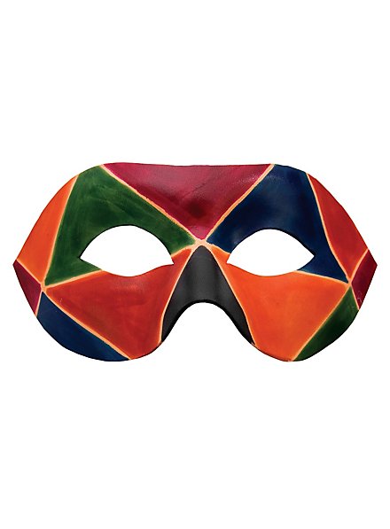 Colombina Arlecchino de cuoio maschera veneziana in cuoio