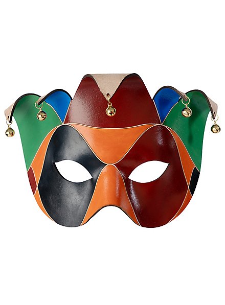 Colombina Joker Venezianische Ledermaske