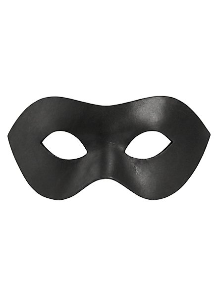 Colombina Liscia black Venetian Leather Mask