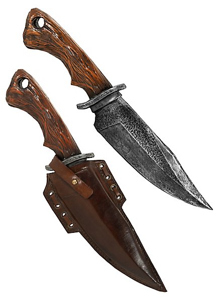 Coltello con fodero - Coltello Bowie, marrone Arma imbottita