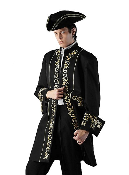 Costume da cappotto con ornamenti dorati