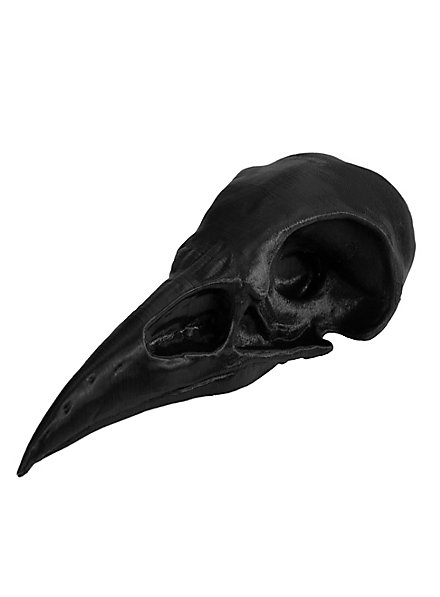 Crâne de corbeau imprimé en 3D à peindre soi-même (10 cm)