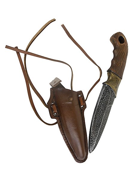 Cuchillo De Supervivencia - Iron Fortress Con Funda De Cuero