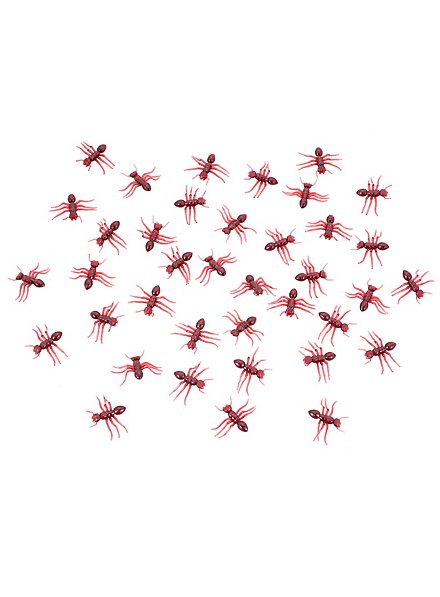 Decorazione di Halloween con formiche rosse - 20 pezzi