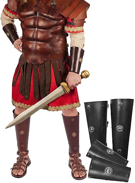 Ensemble de brassards et grèves en cuir – Centurion
