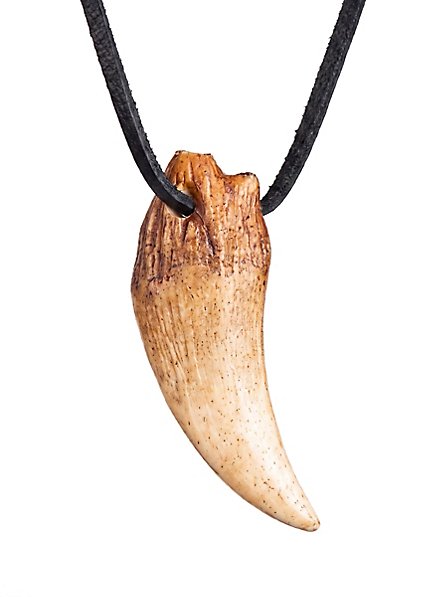 Fang pendant from cast resin