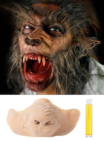 Gueule de loup garou Application en latex
