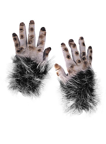Hairy Monster Hands grey 