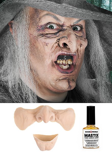 Hexe Halbmaske 